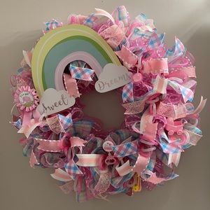Sweet Dreams Baby Girl wreath